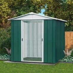 Abri De Jardin Métal Vert 4,38m² + Kit D'ancrage Inclus - YARDMASTER 10 Abri De Jardin Métal Vert 4,38m² + Kit D'ancrage Inclus - YARDMASTER -Boutique De Jardin abri de jardin metal vert 438m kit d ancrage inclus yardmaster 2