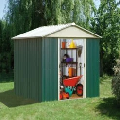 Abri De Jardin Métal Vert 4,38m² + Kit D'ancrage Inclus - YARDMASTER 11 Abri De Jardin Métal Vert 4,38m² + Kit D'ancrage Inclus - YARDMASTER -Boutique De Jardin abri de jardin metal vert 438m kit d ancrage inclus yardmaster 3