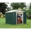 Abri De Jardin Métal Vert 8,48m² + Kit D'ancrage Inclus - YARDMASTER -Boutique De Jardin abri de jardin metal vert 848m kit d ancrage inclus yardmaster