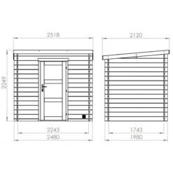 Abri De Jardin Moderne En Bois Traité Autoclave 3,9m² - Madriers 28mm - Nicia - Forest Style -Boutique De Jardin abri de jardin moderne en bois traite autoclave 39m madriers 28mm nicia forest style 3