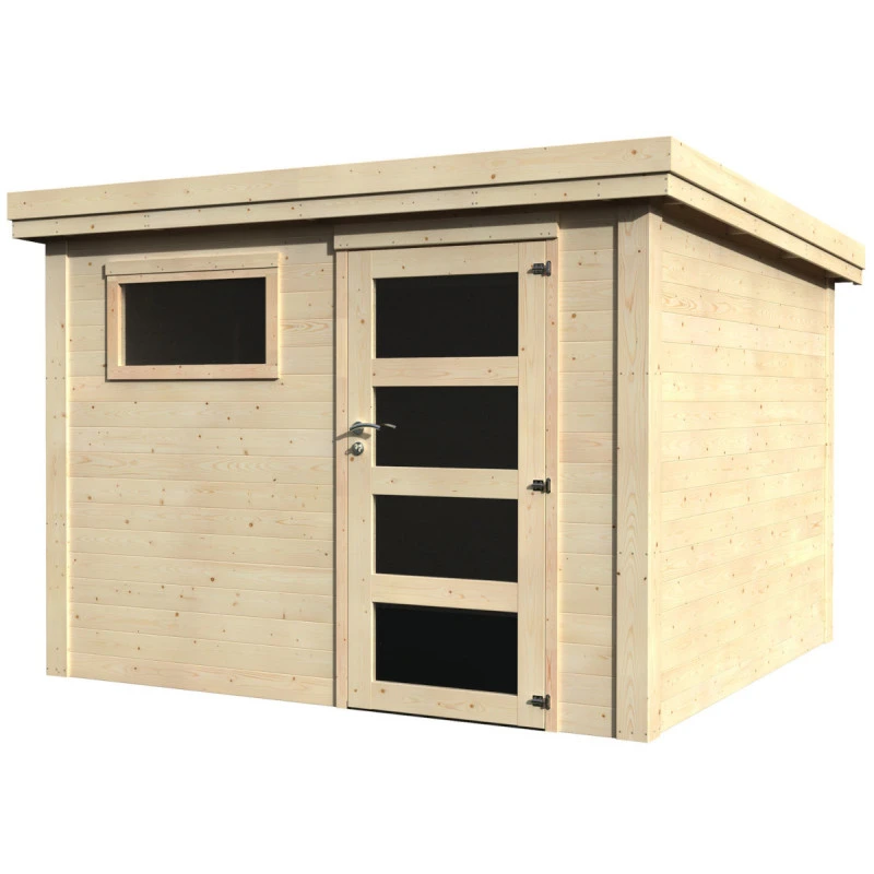Abri De Jardin Paco 9,15m² En Bois Massif 28mm Avec Porte Simple Et Fenêtre – Décor Et Jardin 3 Abri De Jardin Paco 9,15m² En Bois Massif 28mm Avec Porte Simple Et Fenêtre – Décor Et Jardin