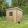 Abri De Jardin Passau 3,92m² En Bois Massif 19mm à Toit Monopente - SOLID -Boutique De Jardin abri de jardin passau 392m en bois massif 19mm a toit monopente solid