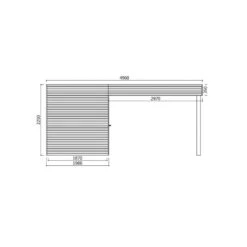 Abri De Jardin Potenza 11,65m² En Bois Traité Autoclave 19mm Avec Terrasse Couverte - SOLID 7 Abri De Jardin Potenza 11,65m² En Bois Traité Autoclave 19mm Avec Terrasse Couverte - SOLID -Boutique De Jardin abri de jardin potenza 1165m en bois traite autoclave 19mm avec terrasse couverte solid 2