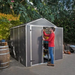 Abri De Jardin RUBICON 4,2m² En Aluminium Et Polycarbonate - Palram - Canopia -Boutique De Jardin abri de jardin rubicon 42m en aluminium et polycarbonate palram 1 3