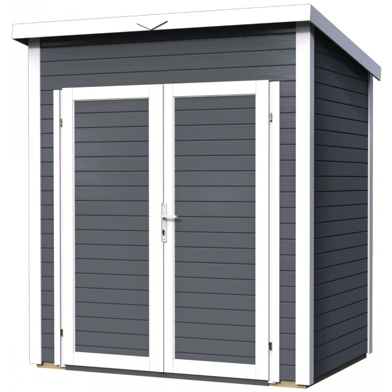 Abri De Jardin Skur 1 2,19m² + Plancher Traité Peint Anthracite Baltic 3 Abri De Jardin Skur 1 2,19m² + Plancher Traité Peint Anthracite Baltic