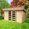 Abri De Jardin Stockholm 11,42m² En Bois Traité Autoclave 28mm Avec Double Porte - SOLID 1 Abri De Jardin Stockholm 11,42m² En Bois Traité Autoclave 28mm Avec Double Porte - SOLID -Boutique De Jardin abri de jardin stockholm 1142m en bois traite autoclave 28mm avec double porte solid