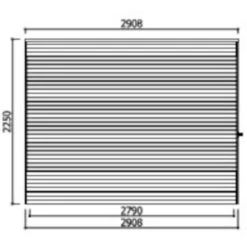 Abri De Jardin Tarento 17,04m² En Bois Traité Autoclave 19mm Avec Terrasse Couverte - SOLID -Boutique De Jardin abri de jardin tarento 1704m en bois traite autoclave 19mm avec terrasse couverte solid 2