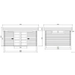 Abri De Jardin Viborg 13,71m² En Bois Massif 40mm Avec Double Porte - SOLID -Boutique De Jardin abri de jardin viborg 1371m en bois massif 40mm avec double porte solid 2