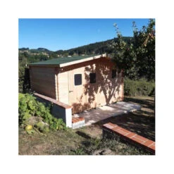 Abri Bois DOMMAR 14,85m² En Madriers Douglas 28mm + Couverture Onduline - HABRITA -Boutique De Jardin abri dommar 1474m en madriers douglas 28mm sans plancher habrita 4