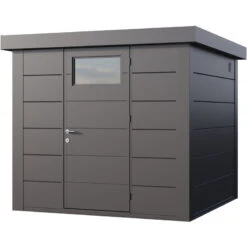 Abri En Acier Galvanisé Gris Anthracite 5,7m² Eleganto 2424 Telluria
