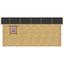 Abri En Bois 19m² Isolation Parois 100mm Traité Marron Gardy Shelter -Boutique De Jardin abri en bois 19m isolation parois 100mm traite marron gardy shelter 5