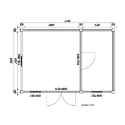 Abri En Bois Massif 15m² Avec Isolation 100mm MODERNE Gardy Shelter -Boutique De Jardin abri en bois massif 15m avec isolation 100mm moderne gardy shelter 3