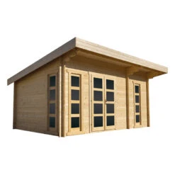 Abri En Bois Massif 19,25m² Cloisonné MODERNE 40mm Gardy Shelter -Boutique De Jardin abri en bois massif 1925m cloisonne moderne 40mm gardy shelter 2