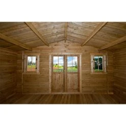 Abri En Bois Massif 19,8m² PLUS 40mm Traité Teinté Marron Gardy Shelter 11 Abri En Bois Massif 19,8m² PLUS 40mm Traité Teinté Marron Gardy Shelter -Boutique De Jardin abri en bois massif 198m plus 40mm traite teinte marron gardy shelter 3