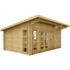 Abri En Bois Massif 22m² MODERNE - Madriers 40mm Gardy Shelter -Boutique De Jardin abri en bois massif 22m moderne madriers 40mm gardy shelter