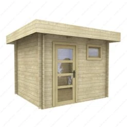 Abri En Bois Massif 7,5m² MODERNE - Madriers 28mm Gardy Shelter -Boutique De Jardin abri en bois massif 644m moderne madriers 28mm gardy shelter 2