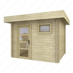 Abri En Bois Massif 7,5m² MODERNE - Madriers 28mm Gardy Shelter -Boutique De Jardin abri en bois massif 644m moderne madriers 28mm gardy shelter 3