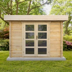 Abri En Bois Massif 9m² MODERNE - Madriers 40mm Gardy Shelter -Boutique De Jardin abri en bois massif 9m moderne madriers 40mm gardy shelter 2
