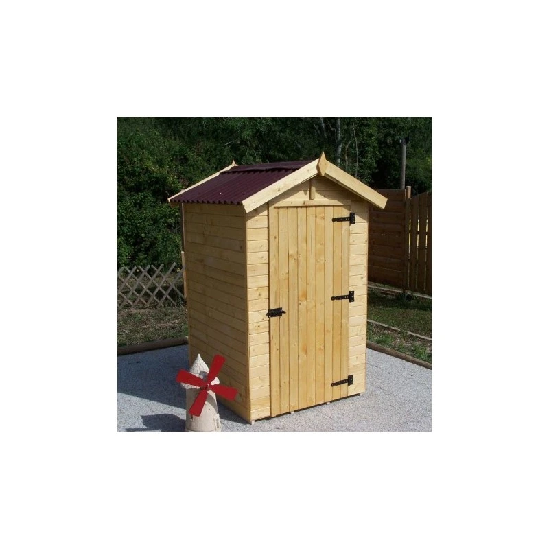 Abri En Bois Massif Certifié 2,03m² - Panneaux 16mm + Plancher 4 Abri En Bois Massif Certifié 2,03m² - Panneaux 16mm + Plancher – Image 2