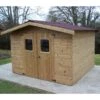 Abri En Bois Thermo Traité Thiers 11,97m² Et Toiture Onduline HABRITA 1 Abri En Bois Thermo Traité Thiers 11,97m² Et Toiture Onduline HABRITA -Boutique De Jardin abri en bois thermo traite thiers 1197m et toiture onduline habrita