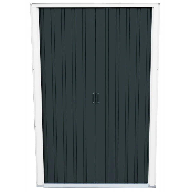 Abri En Métal Parois Hautes Anthracite Colussus 7,79m² DURAMAX + Kit Ancrage 4 Abri En Métal Parois Hautes Anthracite Colussus 7,79m² DURAMAX + Kit Ancrage – Image 2