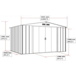 Abri En Métal Parois Hautes Anthracite Colussus 7,79m² DURAMAX + Kit Ancrage 10 Abri En Métal Parois Hautes Anthracite Colussus 7,79m² DURAMAX + Kit Ancrage -Boutique De Jardin abri en metal parois hautes anthracite colussus 779m duramax kit ancrage 2