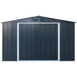 Abri En Métal Parois Hautes Anthracite Colussus 7,79m² DURAMAX + Kit Ancrage 11 Abri En Métal Parois Hautes Anthracite Colussus 7,79m² DURAMAX + Kit Ancrage -Boutique De Jardin abri en metal parois hautes anthracite colussus 779m duramax kit ancrage 3
