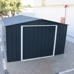 Abri En Métal Parois Hautes Anthracite Colussus 7,79m² DURAMAX + Kit Ancrage 13 Abri En Métal Parois Hautes Anthracite Colussus 7,79m² DURAMAX + Kit Ancrage -Boutique De Jardin abri en metal parois hautes anthracite colussus 779m duramax kit ancrage 5