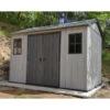 Abri En Résine Brossée Oakland 1175 Brossium 8m² + Plancher - Keter -Boutique De Jardin abri en resine brossee oakland 1175 brossium 8m plancher keter