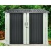 Abri Pour 3 Vélos En Métal Anthracite 3,32m² + Kit D'ancrage X-METAL -Boutique De Jardin abri pour 3 velos en metal anthracite 332m kit d ancrage x metal