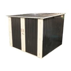 Abri Pour 3 Vélos En Métal Anthracite 3,32m² + Kit D'ancrage X-METAL -Boutique De Jardin abri pour 3 velos en metal anthracite 332m kit d ancrage x metal 2