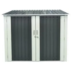 Abri Pour 3 Vélos En Métal Anthracite 3,32m² + Kit D'ancrage X-METAL -Boutique De Jardin abri pour 3 velos en metal anthracite 332m kit d ancrage x metal 5