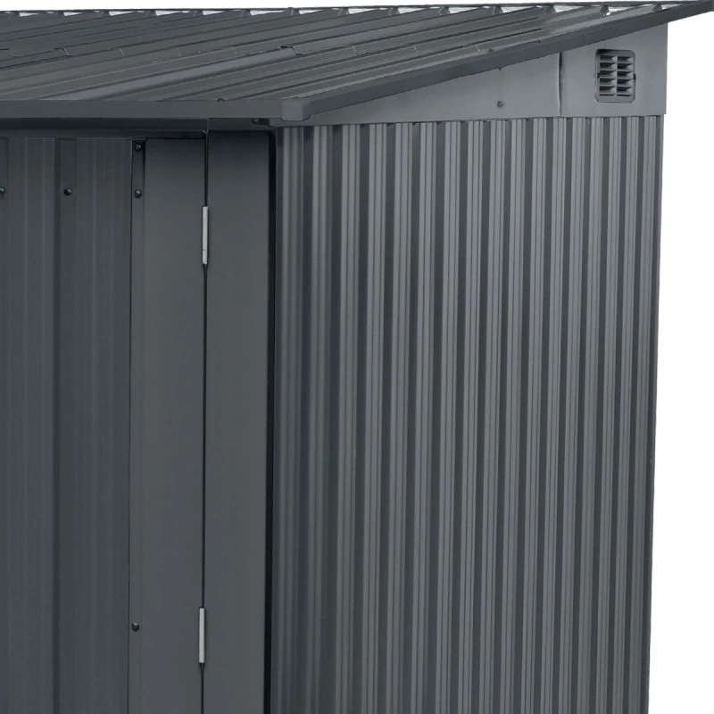 Abri Pour 4 Vélos En Métal Anthracite 4,2m² + Kit D'ancrage X-METAL 8 Abri Pour 4 Vélos En Métal Anthracite 4,2m² + Kit D'ancrage X-METAL – Image 6