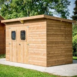Abri Theora 6,78m² En Bois Thermo Traité Et Toiture En Acier HABRITA