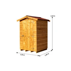 Abri Therma 1,96m² En Bois Thermo Traité Avec Plancher - HABRITA -Boutique De Jardin abri therma 196m en bois thermo traite avec plancher habrita 2