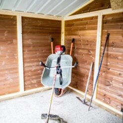 Abri Therma 7,04m² En Bois Thermo Traité Et Toiture En Acier HABRITA -Boutique De Jardin abri therma 742m en bois thermo traite et toiture en acier habrita 2