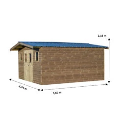 Abri Thermabri 24,30m² En Bois Thermo Traité Toiture En Acier HABRITA 10 Abri Thermabri 24,30m² En Bois Thermo Traité Toiture En Acier HABRITA -Boutique De Jardin abri thermabri 2382m en bois thermo traite toiture en acier habrita 2