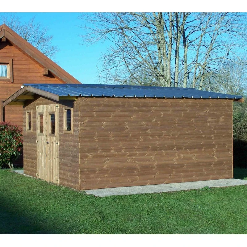 Abri Thermabri 24,30m² En Bois Thermo Traité Toiture En Acier HABRITA 3 Abri Thermabri 24,30m² En Bois Thermo Traité Toiture En Acier HABRITA