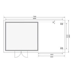 Abri Toit Plat 13,60m² Bois Massif Gris Terre 40mm Northeim 5 Avec Appentis 330cm Et Paroi Arrière – Karibu -Boutique De Jardin abri toit plat 1360m bois massif gris terre 40mm northeim 5 avec appentis 330cm et paroi arriere woodfeeling 2