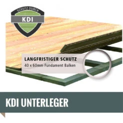Abri Toit Plat 13,60m² Bois Massif Gris Terre 40mm Radeburg 3 Avec Appentis 330cm Et Paroi Arrière – Karibu -Boutique De Jardin abri toit plat 1360m bois massif gris terre 40mm radeburg 3 avec appentis 330cm et paroi arriere karibu 4