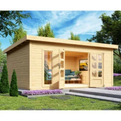 Abri Toit Plat 18,08m² Bois Massif 40mm Northeim 6 – Karibu 10 Abri Toit Plat 18,08m² Bois Massif 40mm Northeim 6 – Karibu -Boutique De Jardin abri toit plat 1808m bois massif 40mm northeim 6 woodfeeling 2