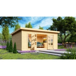 Abri Toit Plat 18,08m² Bois Massif 40mm Northeim 6 – Karibu 11 Abri Toit Plat 18,08m² Bois Massif 40mm Northeim 6 – Karibu -Boutique De Jardin abri toit plat 1808m bois massif 40mm northeim 6 woodfeeling 3