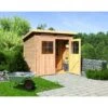 Abri Toit Plat En Bois Massif 19mm 4.62m² Glücksburg 3 - Karibu -Boutique De Jardin abri toit plat en bois massif 19mm 462m glucksburg 3 karibu