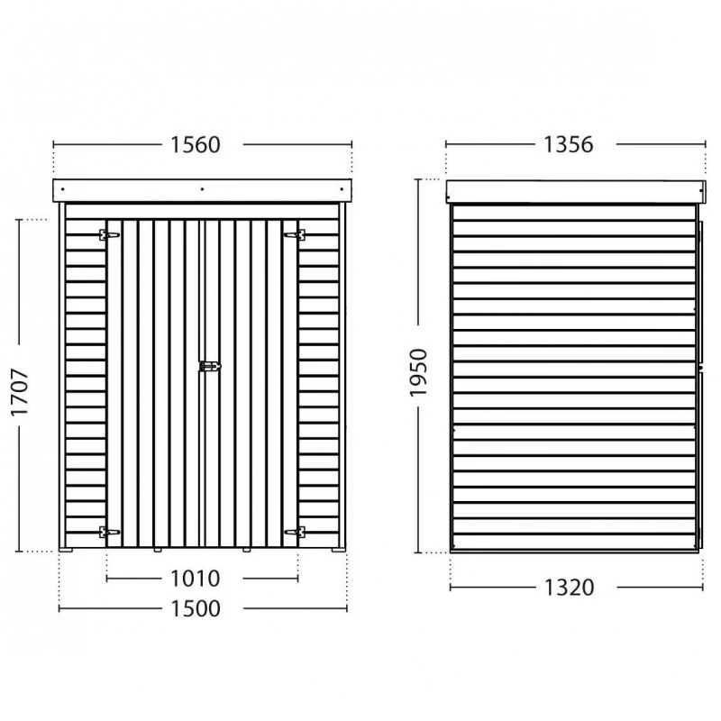 Armoire De Jardin En Bois Massif Traité Autoclave 1,98m² THEOFIL – Forest Style 4 Armoire De Jardin En Bois Massif Traité Autoclave 1,98m² THEOFIL – Forest Style – Image 2