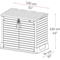 Armoire De Rangement En Résine Gris 850L StoreAway – DURAMAX 10 Armoire De Rangement En Résine Gris 850L StoreAway – DURAMAX -Boutique De Jardin armoire de rangement en resine gris 850l storeaway duramax 2