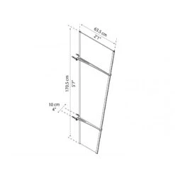 Auvent Latéral En Acrylique Transparent Pegasus™ 620 – Palram - Canopia -Boutique De Jardin auvent lateral en acrylique transparent pegasus 620 palram 2