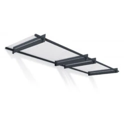 Auvent Marquise En Acrylique Gris Clair NANCY™ 3000 – Canopia By Palram -Boutique De Jardin auvent marquise en acrylique gris clair nancy 3000 canopia 2