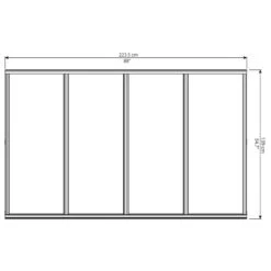 Auvent Marquise En Acrylique 3 Mm Bordeaux™ 2230 – Palram - Canopia -Boutique De Jardin auvent marquise en polycarbonate 3 mm bordeaux 2230 palram 2