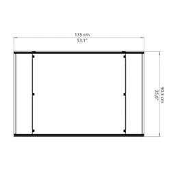 Auvent Marquise En Polycarbonate 6mm Lyra™ 1350 – Palram - Canopia -Boutique De Jardin auvent marquise en polycarbonate 6mm lyra 1350 palram 2