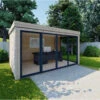 Bureau De Jardin En Bois Massif 11,8m² - Madriers 40mm Gardy Shelter -Boutique De Jardin bureau de jardin en bois massif 118m madriers 40mm gardy shelter
